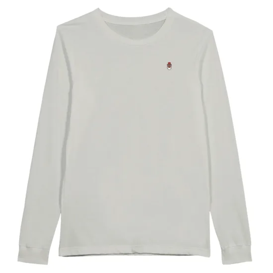 Wise guys longsleeve print shirt in ash