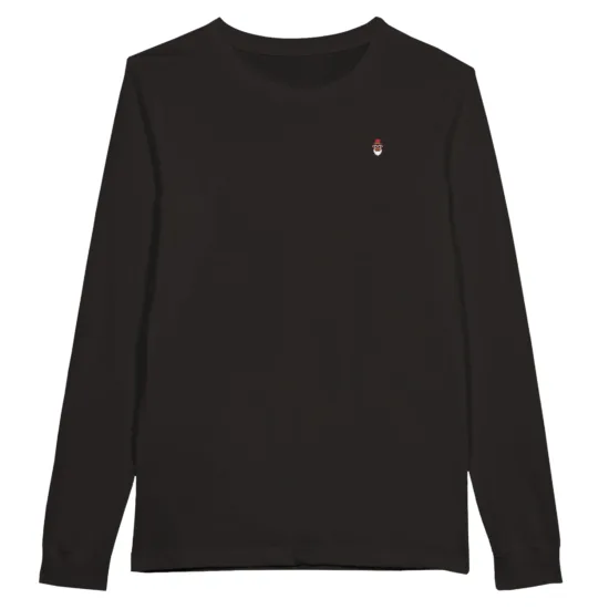 Wise guys longsleeve print shirt in black