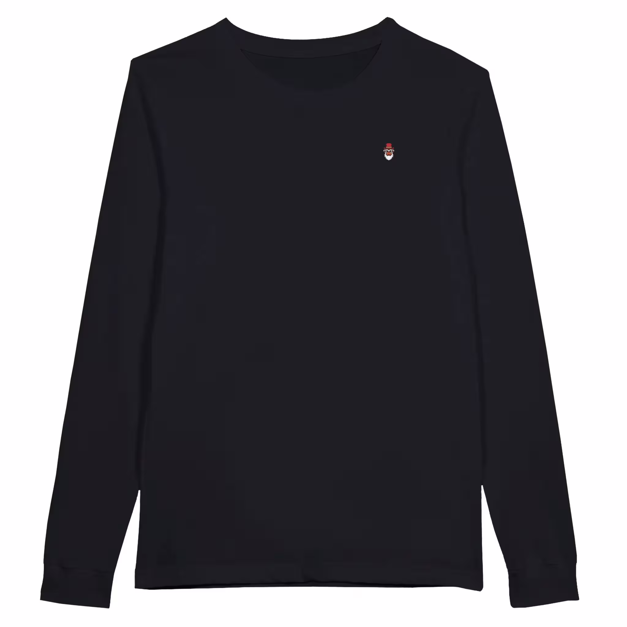 Wise guys longsleeve print shirt in dark gray