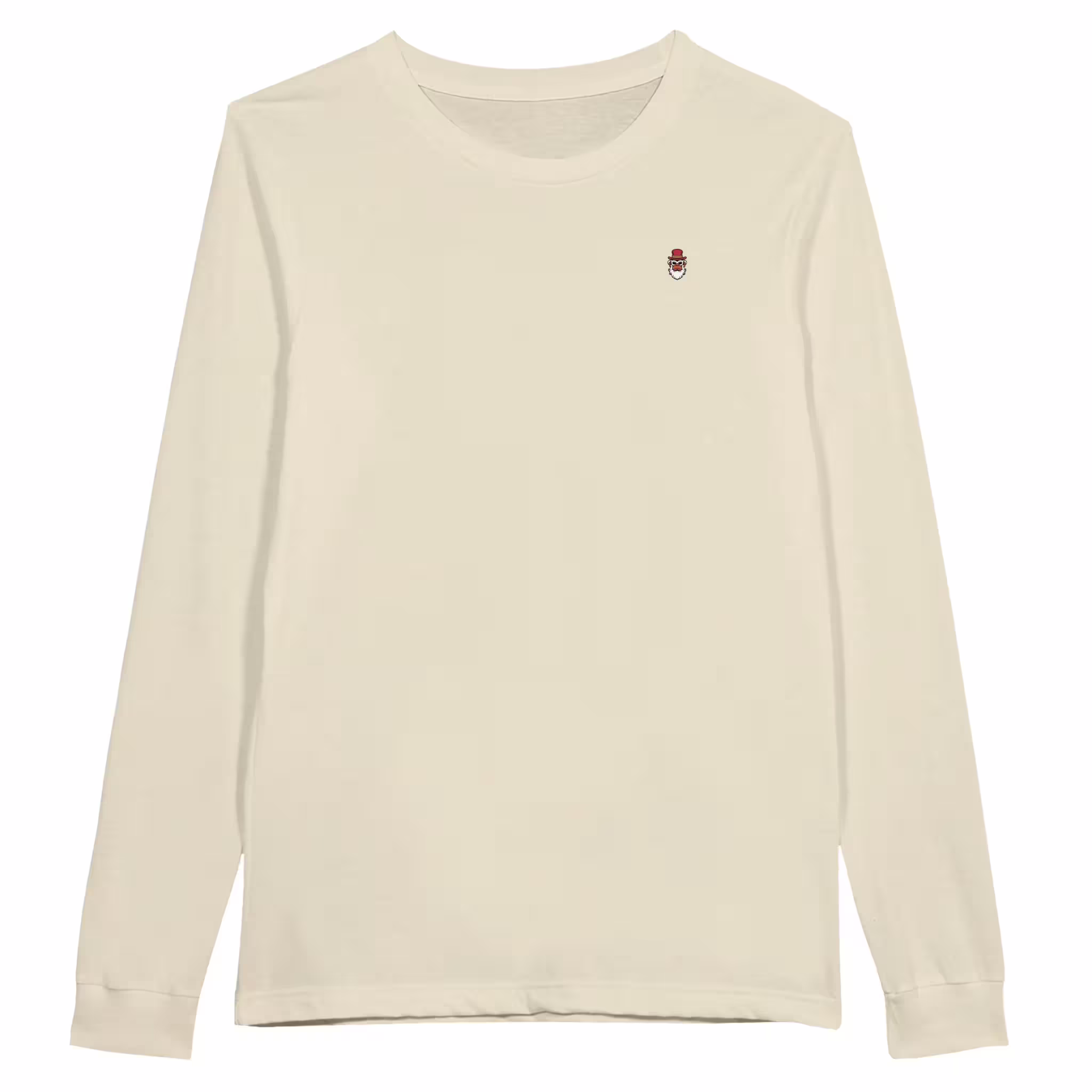 Wise guys longsleeve print shirt in natural