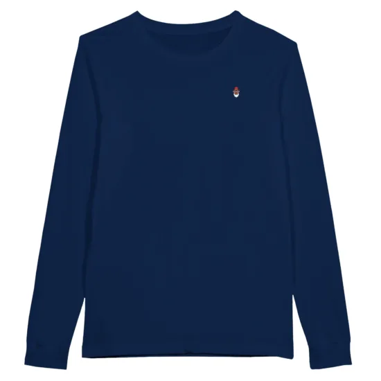 Wise guys longsleeve print shirt in navy