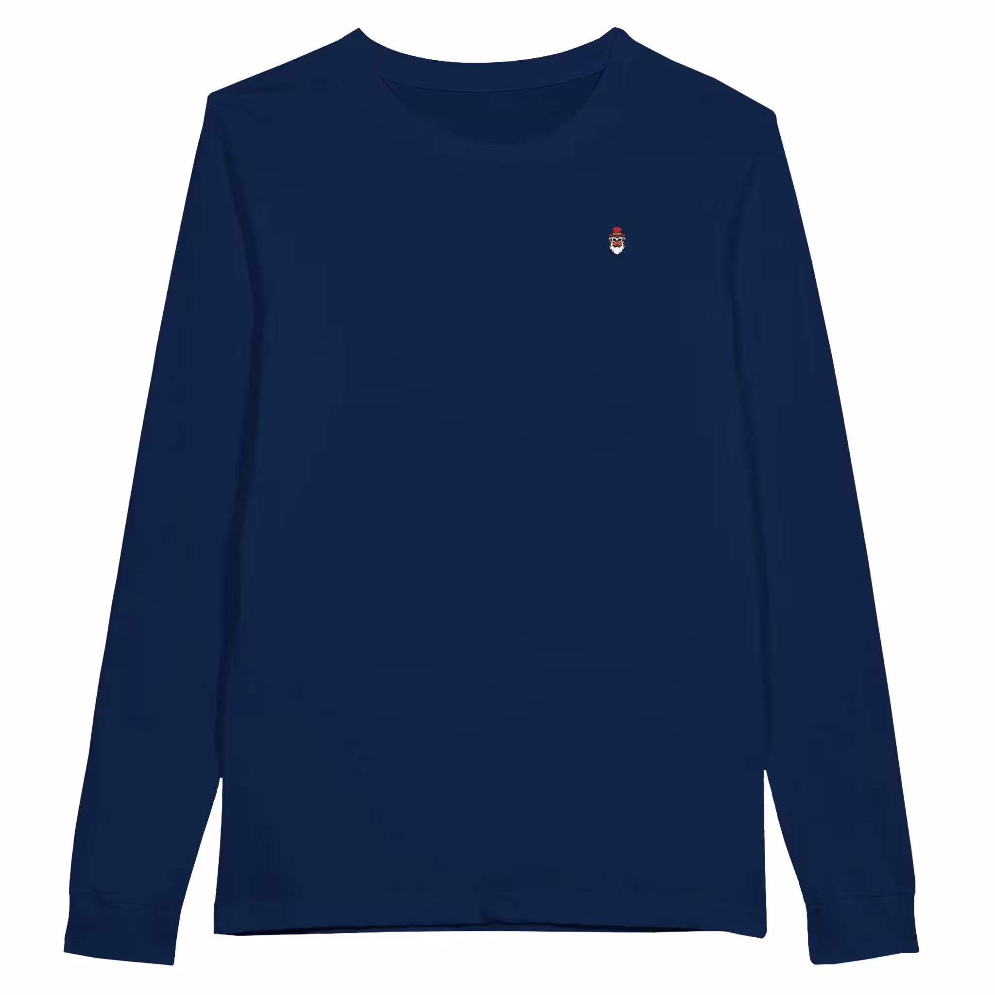 Wise guys longsleeve print shirt in navy