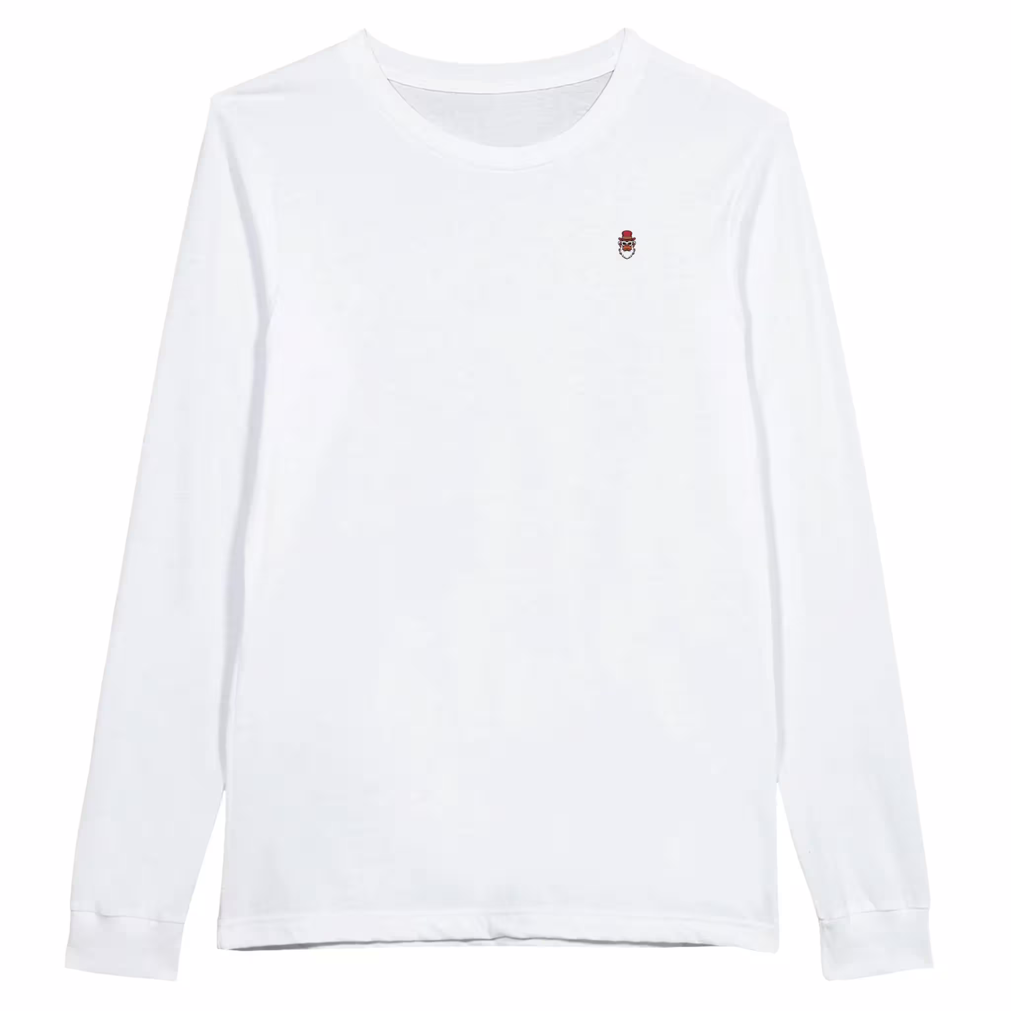 Wise guys longsleeve print shirt in white